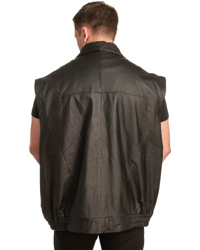 Γνήσιο Ανδρικό Δερμάτινο Γιλέκο - A121