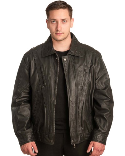 Γνήσιο Ανδρικό Δερμάτινο Μπουφάν - A122