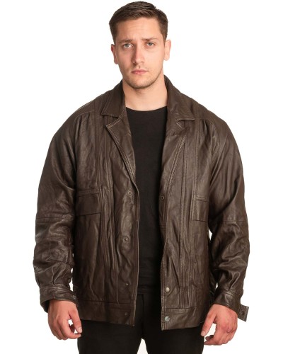 Γνήσιο Ανδρικό Δερμάτινο Μπουφάν - A124