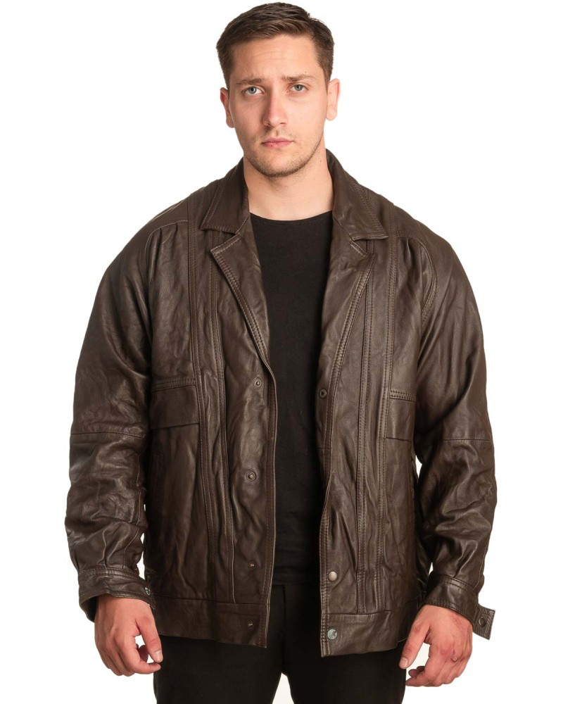 Γνήσιο Ανδρικό Δερμάτινο Μπουφάν - A124