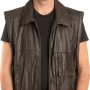 Γνήσιο Ανδρικό Δερμάτινο Γιλέκο - A127