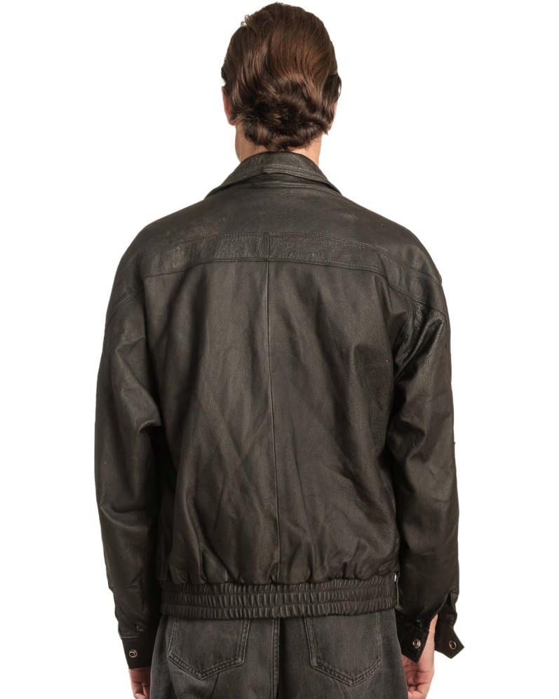 Γνήσιο Ανδρικό Δερμάτινο Μπουφάν - A129