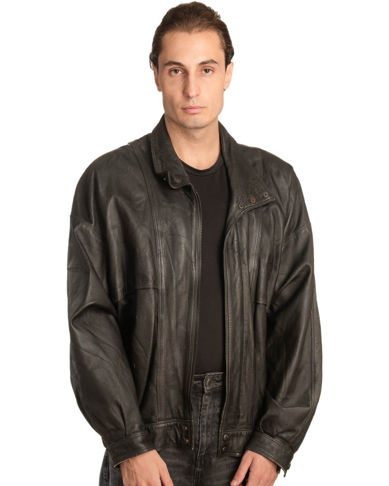 Γνήσιο Ανδρικό Δερμάτινο Μπουφάν - A132