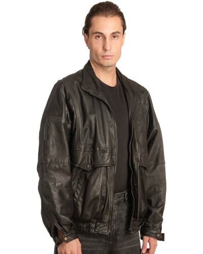 Γνήσιο Ανδρικό Δερμάτινο Μπουφάν - A134