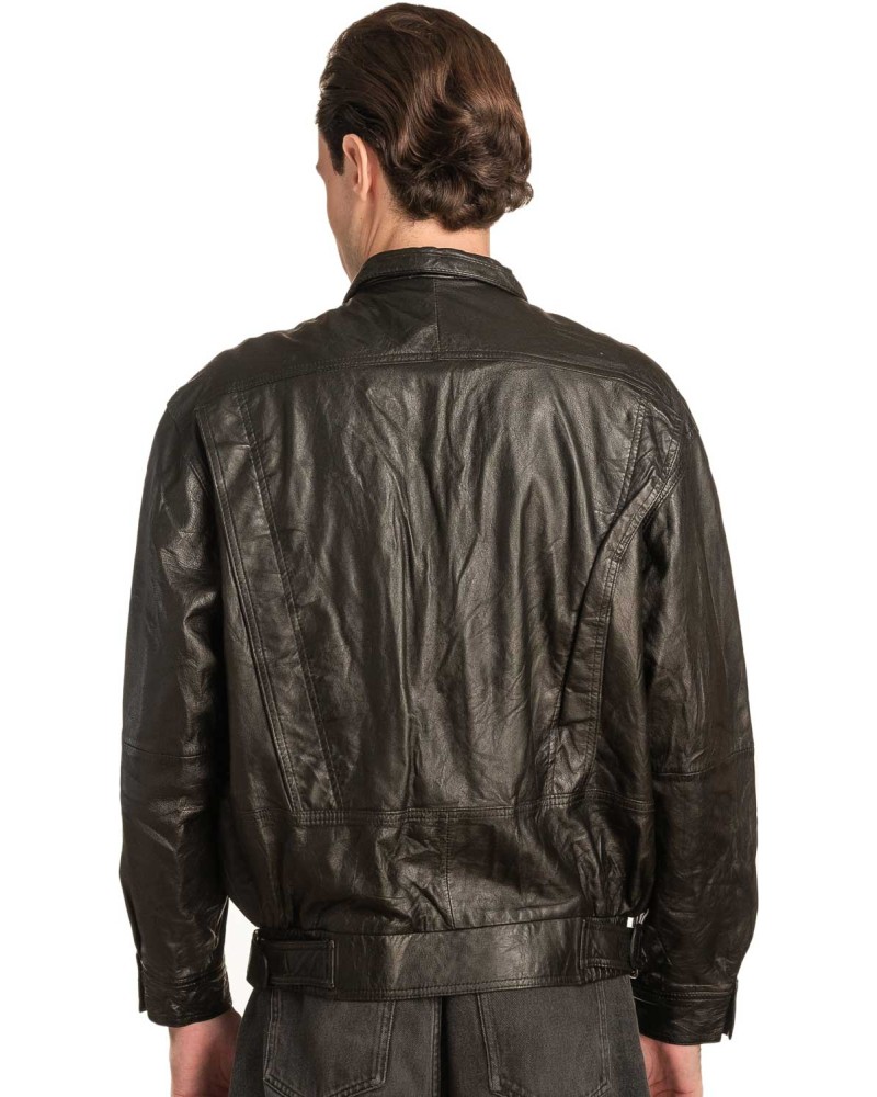 Γνήσιο Ανδρικό Δερμάτινο Μπουφάν - A135