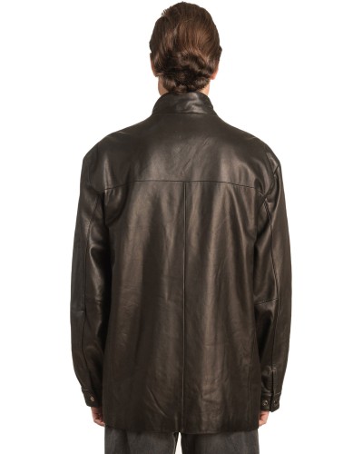  Γνήσιο Ανδρικό Δερμάτινο Μπουφάν - A141