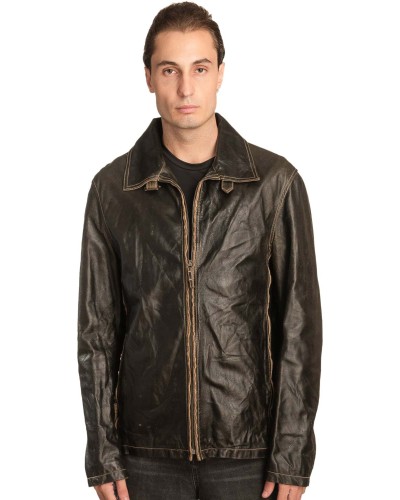 Γνήσιο Ανδρικό Δερμάτινο Μπουφάν - A151