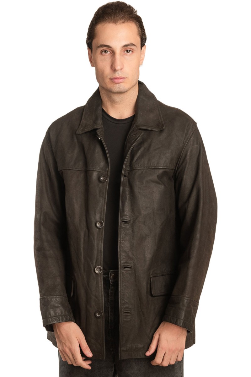 Γνήσιο Ανδρικό Δερμάτινο Σακάκι - Α154 Γνήσιο Ανδρικό Δερμάτινο Σακάκι - Α154