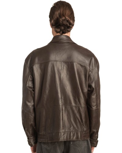 Γνήσιο Ανδρικό Δερμάτινο Μπουφάν - A157