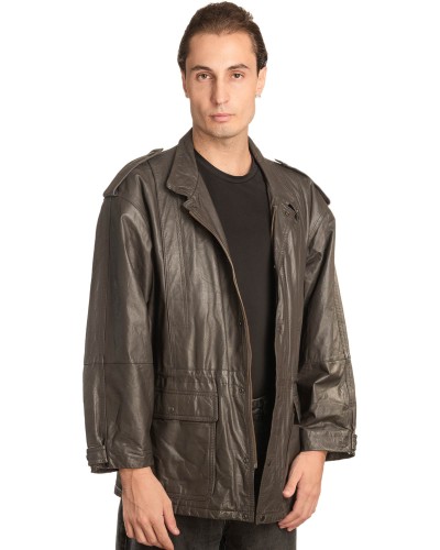 Γνήσιο Ανδρικό Δερμάτινο Μπουφάν - A160