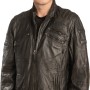  Γνήσιο Ανδρικό Δερμάτινο Μπουφάν - A163