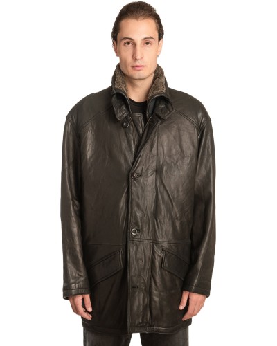  Γνήσιο Ανδρικό Δερμάτινο Μπουφάν - A164