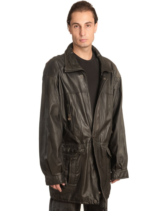 Γνήσιο Ανδρικό Δερμάτινο Μπουφάν - A166