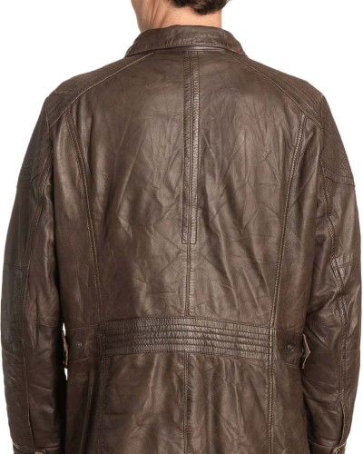  Γνήσιο Ανδρικό Δερμάτινο Μπουφάν - A168