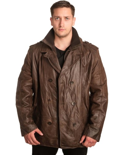 Γνήσιο Ανδρικό Δερμάτινο Μπουφάν - A180