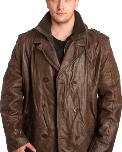 Γνήσιο Ανδρικό Δερμάτινο Μπουφάν - A180