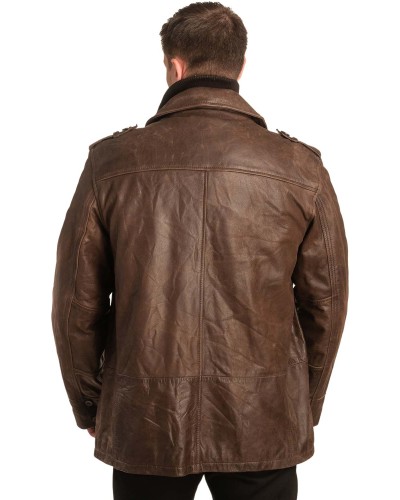 Γνήσιο Ανδρικό Δερμάτινο Μπουφάν - A180