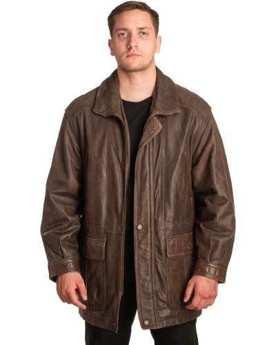 Γνήσιο Ανδρικό Δερμάτινο Μπουφάν - A181