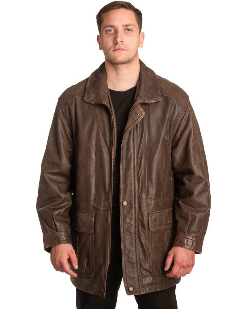 Γνήσιο Ανδρικό Δερμάτινο Μπουφάν - A181