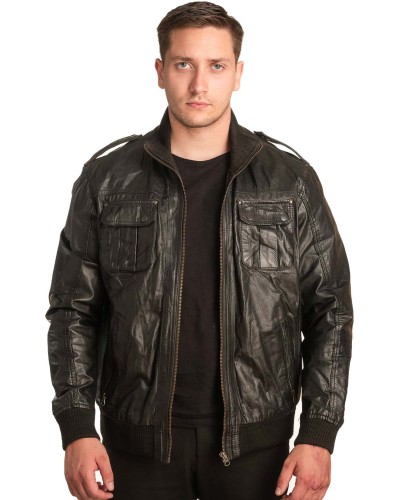 Γνήσιο Ανδρικό Δερμάτινο Μπουφάν - A183