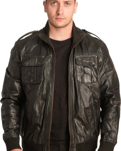 Γνήσιο Ανδρικό Δερμάτινο Μπουφάν - A183