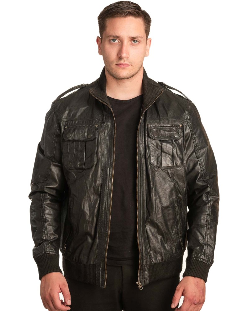Γνήσιο Ανδρικό Δερμάτινο Μπουφάν - A183
