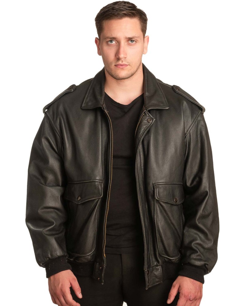 Γνήσιο Ανδρικό Δερμάτινο Μπουφάν - A186