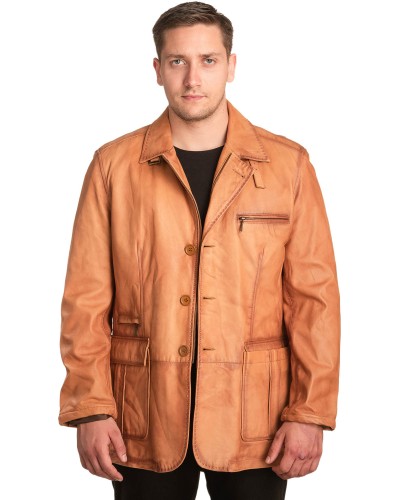 Γνήσιο Ανδρικό Δερμάτινο Σακάκι - Α199