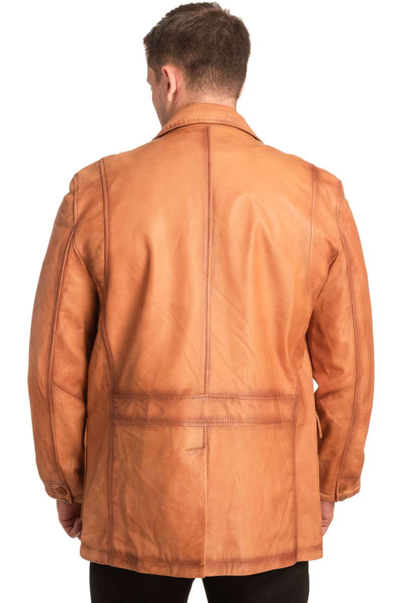 Γνήσιο Ανδρικό Δερμάτινο Σακάκι - Α199 Γνήσιο Ανδρικό Δερμάτινο Σακάκι - Α199