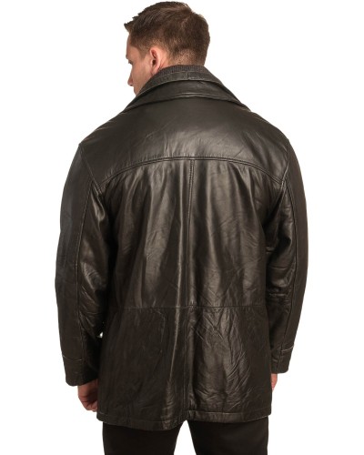  Γνήσιο Ανδρικό Δερμάτινο Μπουφάν - A200