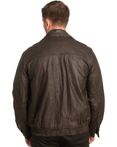 Γνήσιο Ανδρικό Δερμάτινο Μπουφάν - A204