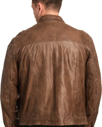 Γνήσιο Ανδρικό Δερμάτινο Μπουφάν - A206