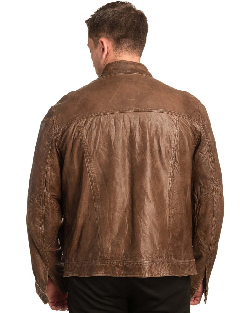 Γνήσιο Ανδρικό Δερμάτινο Μπουφάν - A206