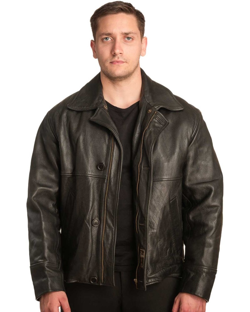 Γνήσιο Ανδρικό Δερμάτινο Μπουφάν - A208