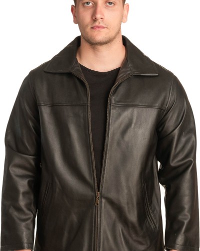  Γνήσιο Ανδρικό Δερμάτινο Μπουφάν - A210