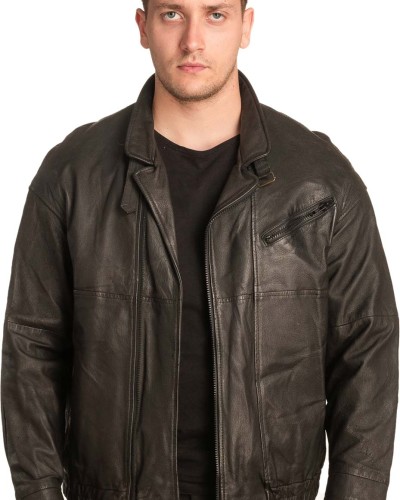 Γνήσιο Ανδρικό Δερμάτινο Μπουφάν - A211
