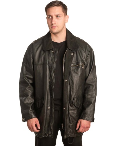 Γνήσιο Ανδρικό Δερμάτινο Μπουφάν - A216