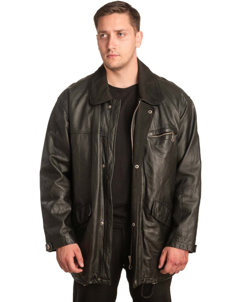Γνήσιο Ανδρικό Δερμάτινο Μπουφάν - A216