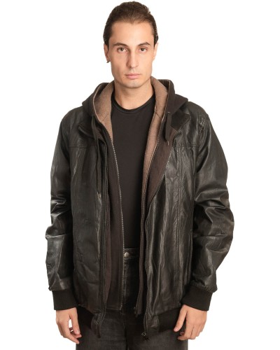 Γνήσιο Ανδρικό Δερμάτινο Μπουφάν - A218