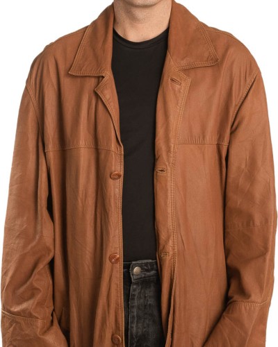 Γνήσιο Ανδρικό Δερμάτινο Μπουφάν - A225