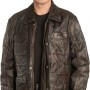  Γνήσιο Ανδρικό Δερμάτινο Μπουφάν - A226