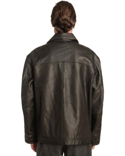 Γνήσιο Ανδρικό Δερμάτινο Μπουφάν - A227