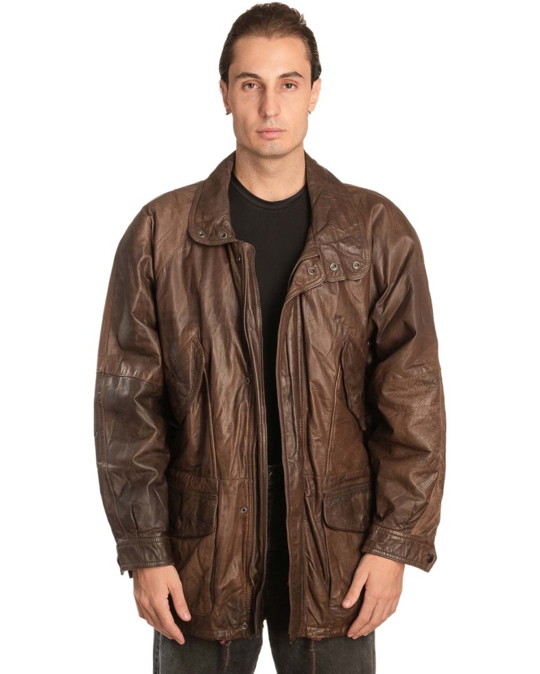 Γνήσιο Ανδρικό Δερμάτινο Μπουφάν - A229