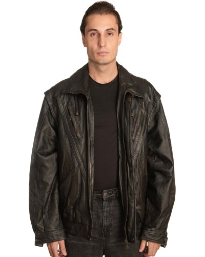 Γνήσιο Ανδρικό Δερμάτινο Μπουφάν - A241