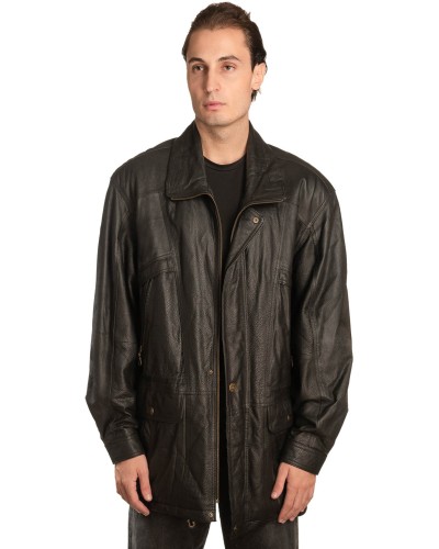 Γνήσιο Ανδρικό Δερμάτινο Μπουφάν - A246