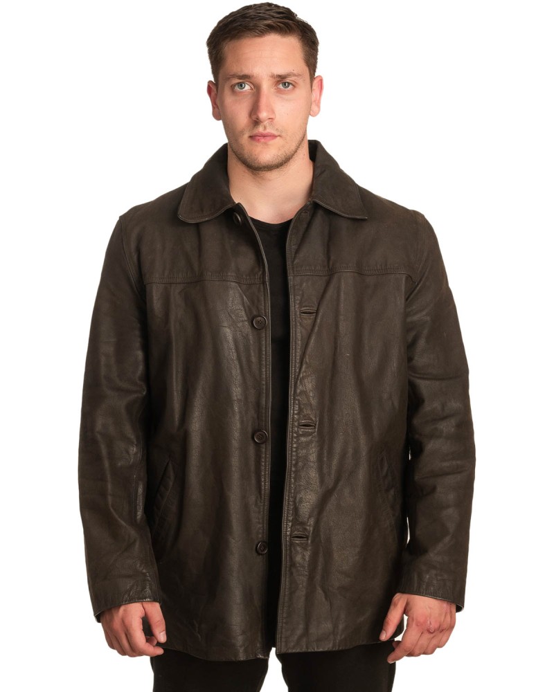 Γνήσιο Ανδρικό Δερμάτινο Μπουφάν - A251