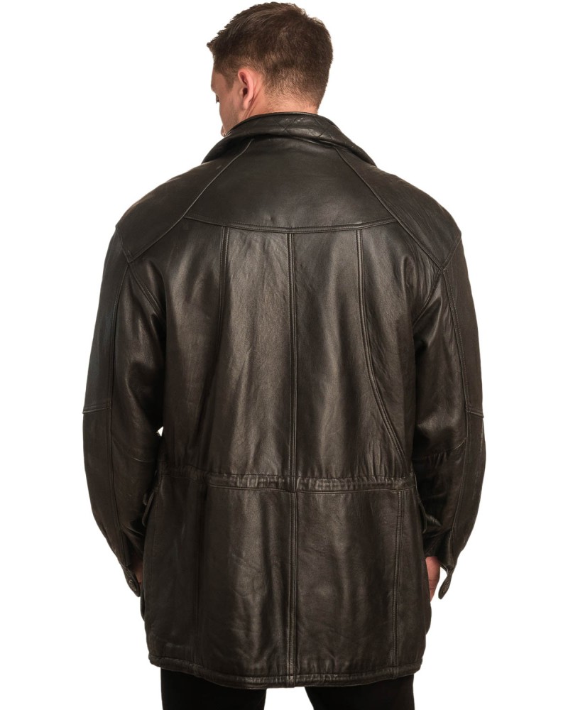  Γνήσιο Ανδρικό Δερμάτινο Μπουφάν - A273
