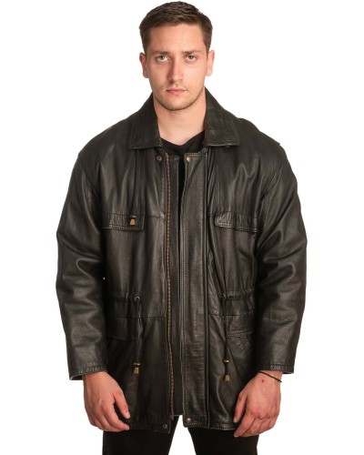 Γνήσιο Ανδρικό Δερμάτινο Μπουφάν - A281