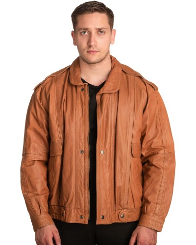 Γνήσιο Ανδρικό Δερμάτινο Μπουφάν - A284