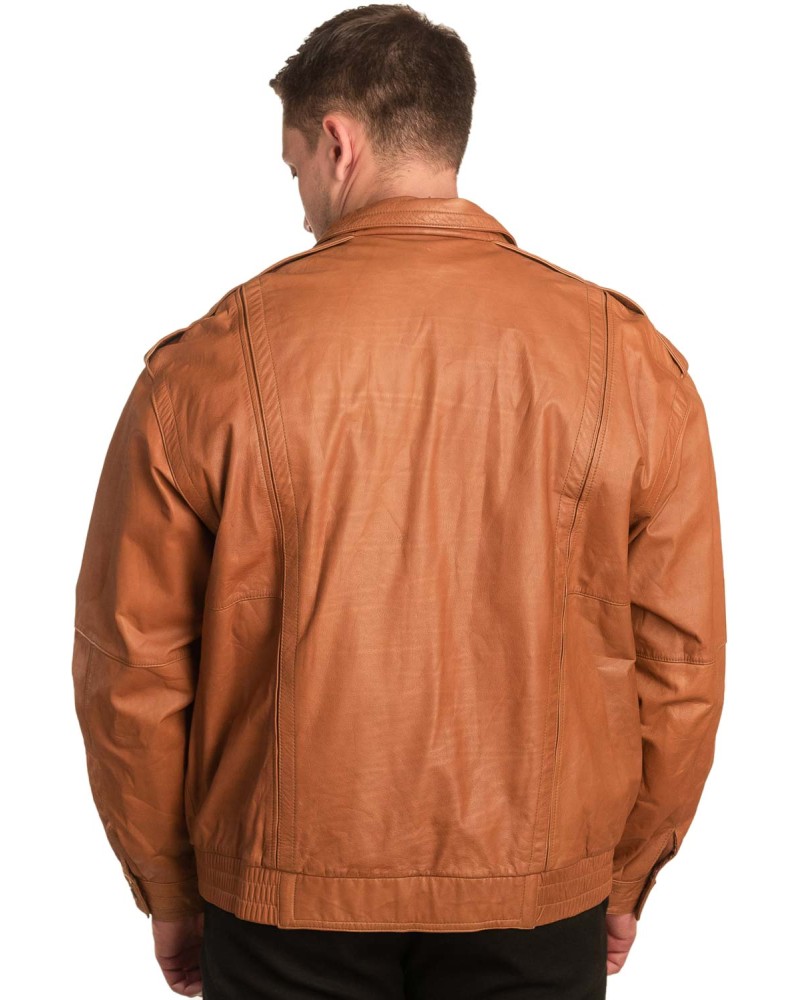 Γνήσιο Ανδρικό Δερμάτινο Μπουφάν - A284